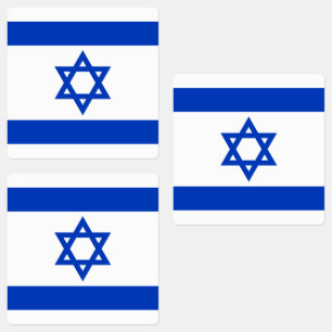 Israel flag square