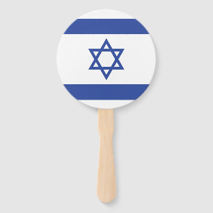 Israel Flag: Star of David, Judaism, Jewish, Zion Hand Fan
