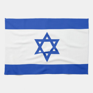 Israel flag tea towel