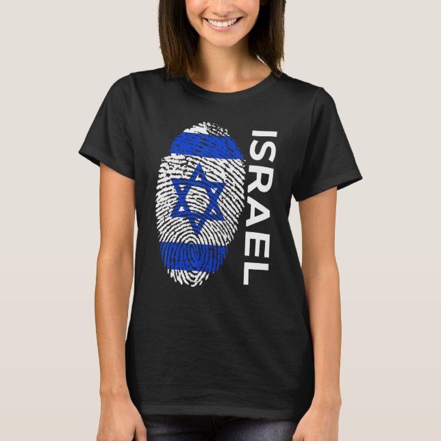 Israel Flag Team Jersey Sleeve Tee (Front)