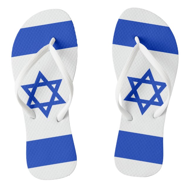 Israel Flag Thongs (Footbed)