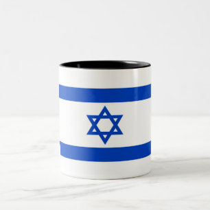 Israel Flag Two-Tone Coffee Mug