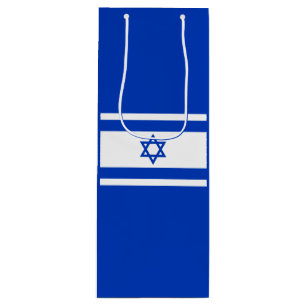 Israel flag wine gift bag