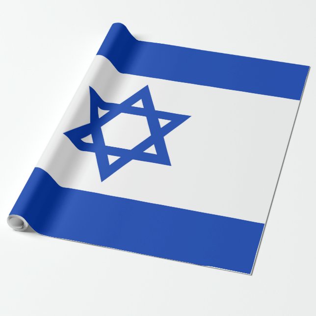Israel flag wrapping paper (Unrolled)