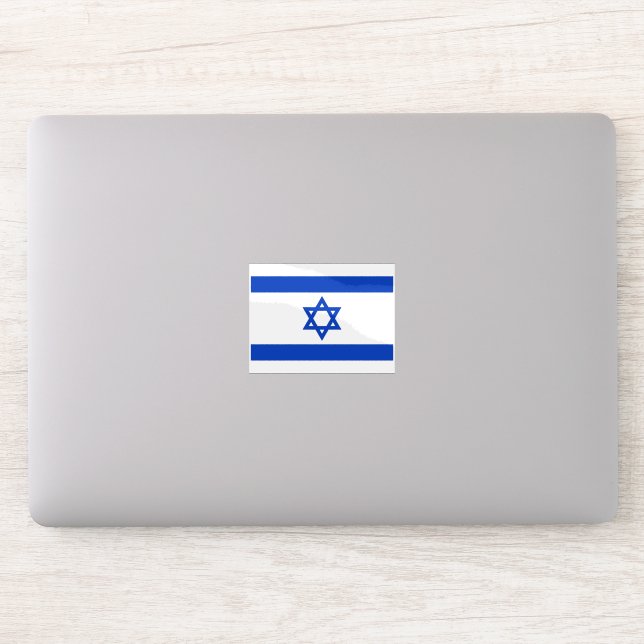 Israel Flag Zionist Pride Sticker  (Computer)