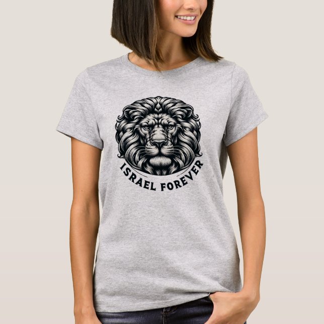 Israel Forever. Lion of Judea.  T-Shirt (Front)