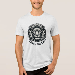 Israel Forever. Lion of Judea.  Tri-Blend Shirt