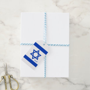 Israel Gift Tag, Israeli flag patriots / sports Tags