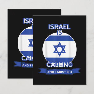 Israel Is Calling And I Must Go  Card