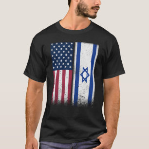 Israel Israel American Flags Proud USA Israel T-Shirt