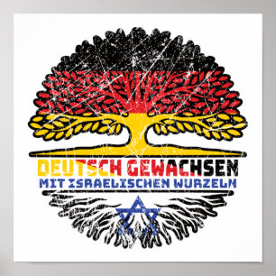 Israel Israeli German Germany Baum Wurzel Poster
