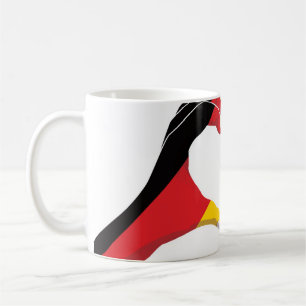 Israel Israeli Germany German Love Heart Peace Coffee Mug