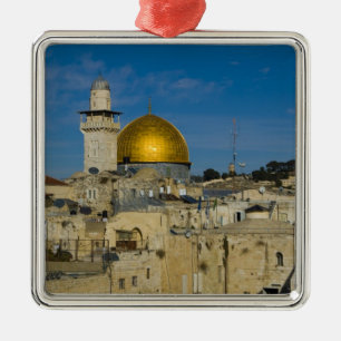 Israel, Jerusalem, Dome of the Rock Metal Ornament