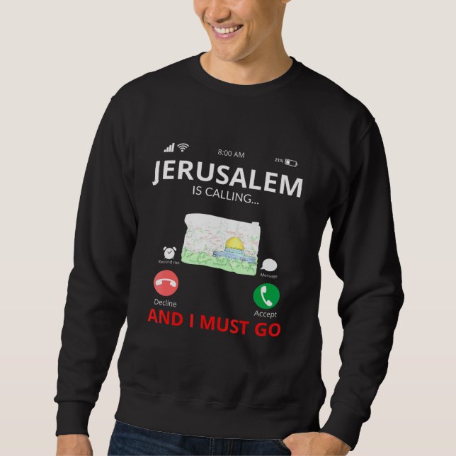 Israel Jerusalem Sweatshirt (Front)