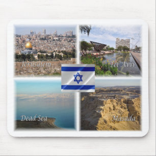 Israel Jerusalem Tel Aviv Mouse Pad
