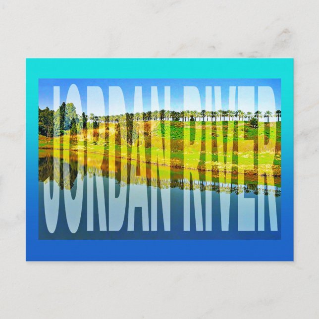 israel jordan river  postcard (Front)