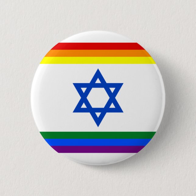 Israel LGBT Pride Button (Front)