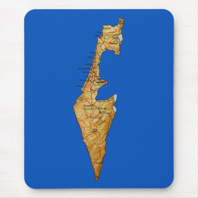 Israel Map Mousepad (Front)