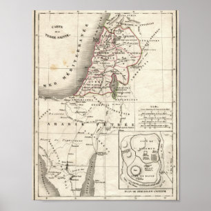 Israel Map Poster