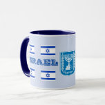 Israel Modern Mug<br><div class="desc">Whether one has visited Israel or is of Israeli heritage here is a great mug for home or work. The mug can be easily customised and makes a great gift for any occasion. #israel  #israelsymbols #israelmug   https://azoreandesigns9.wixsite.com/mysite-2</div>