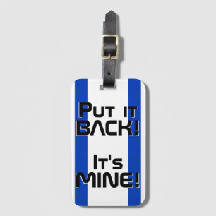 Israel National Flag Funny Patriotic Luggage Tag