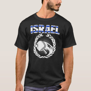 Israel Ping Pong  Proud Israeli Table Tennis Suppo T-Shirt