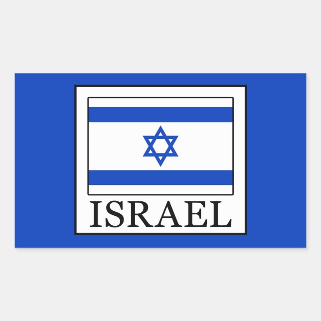 Israel Rectangular Sticker (Front)
