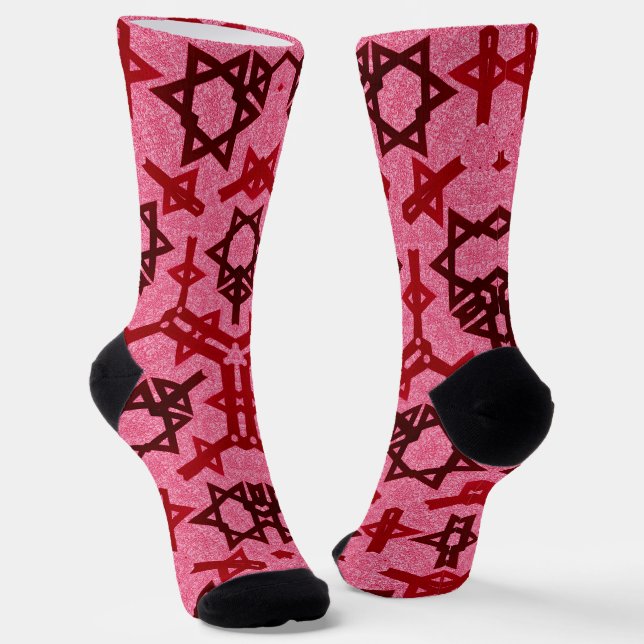 israel star of david socks (Angled)