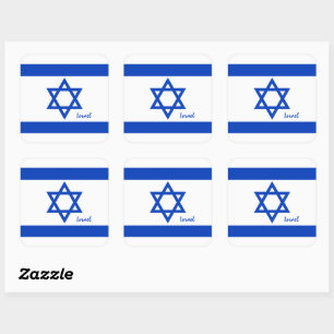 Israel sticker, Israeli flag patriots / sports Square Sticker