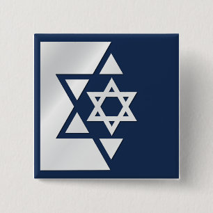 Israel Strong Flag 15 Cm Square Badge