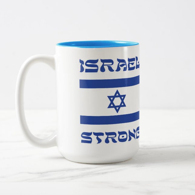 Israel Strong Two-Tone Coffee Mug (Left)