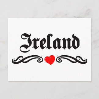 Israel Tattoo Style Postcard