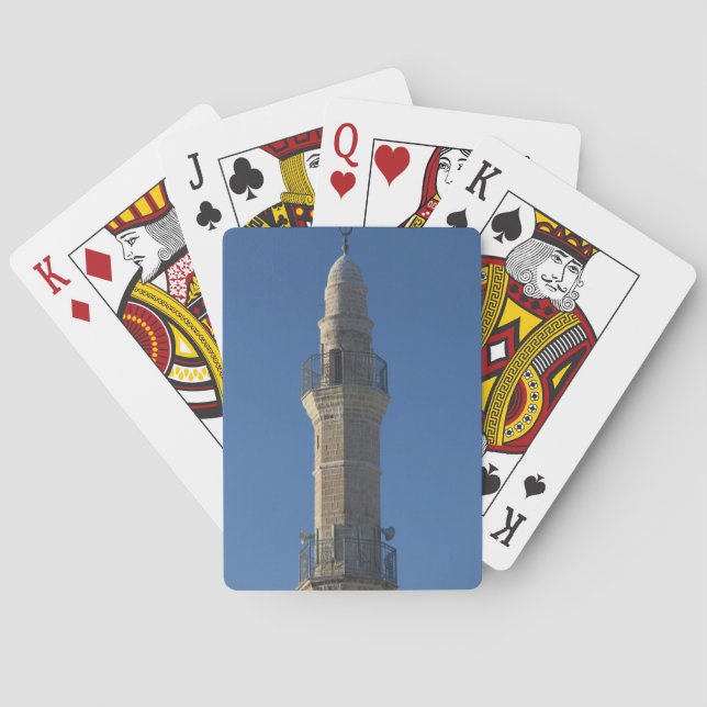 Israel, Tel Aviv, Jaffa, mosque minaret Playing Cards (Back)