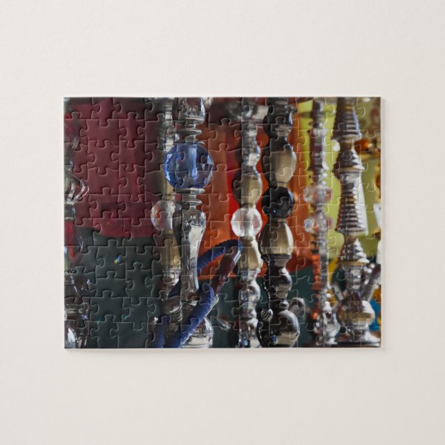 Israel, Tel Aviv, Jaffa, sheesha water pipes Jigsaw Puzzle (Horizontal)