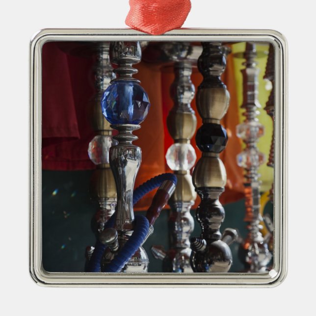 Israel, Tel Aviv, Jaffa, sheesha water pipes Metal Tree Decoration (Front)