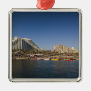 Israel, The Negev, Eilat, Red Sea beachfront Metal Ornament