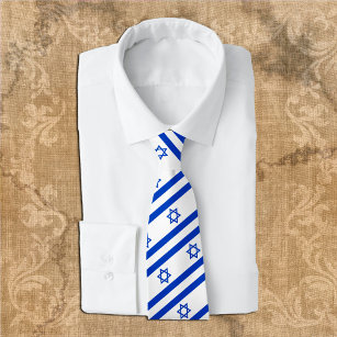 Israel Ties, fashion Israel Flag, business Tie