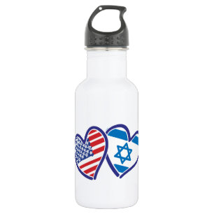 Israel USA Love 532 Ml Water Bottle