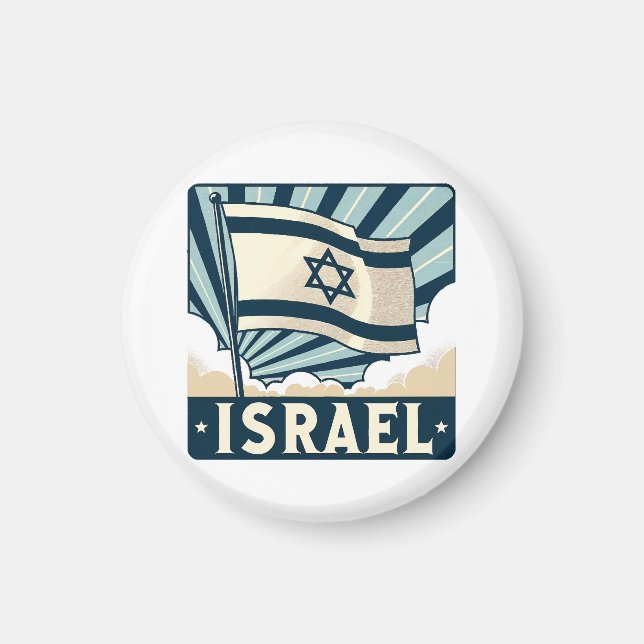 Israel  Vintage Travel Poster Magnet (Front)