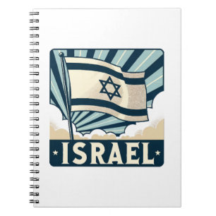 Israel Vintage Travel Poster Notebook