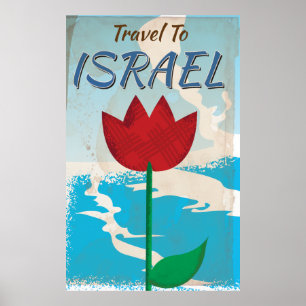 Israel Vintage vacation Poster