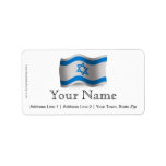 Israel Waving Flag Label<br><div class="desc">Represent Israel! This item features a wavy Israeli flag in 3D. Do you know an Israeli or Israeli-American who misses their home country and culture and would like to be patriotic about their nation? Travellers to Israel, Israeli-Americans, Jews, Jewish-Americans, or the Israelis themselves will love to show their heritage and...</div>