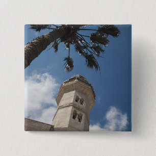 Israel, West Bank, Bethlehem, Mosque of Omar 15 Cm Square Badge