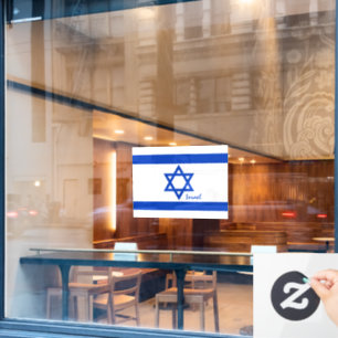 Israel window decal, Israeli Flag patriots /sports