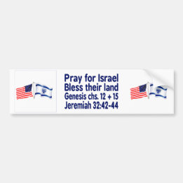 Israeli & American flag collection Bumper Sticker