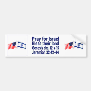 Israeli & American flag collection Bumper Sticker