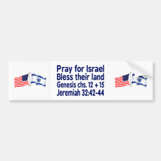 Israeli & American flag collection Bumper Sticker