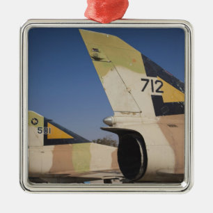 Israeli-built Kfir fighter 2 Metal Tree Decoration