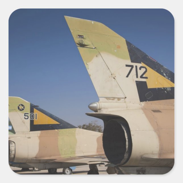 Israeli-built Kfir fighter Square Sticker (Front)