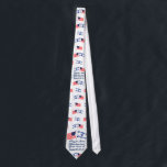 Israeli Flag/American Flag tie<br><div class="desc">Israeli/American flag tie,  with the Scripture references: Genesis 12 and 15,  Jeremiah 32:42-44</div>